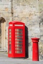 Post and telephone boxes Royalty Free Stock Photo