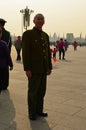 Old Red Guard Soldier in Tiananmen Square