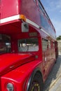 Old red London Double- decker bus Royalty Free Stock Photo