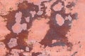 Old grunge corroded rusted metal wall texture Royalty Free Stock Photo