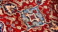 Old Red Persian Carpet Texture AI, Generated Image Royalty Free Stock Photo