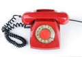 An old red phone Royalty Free Stock Photo