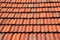 Old red roof texture tile Royalty Free Stock Photo