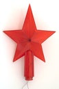 Old red star from USSR Royalty Free Stock Photo