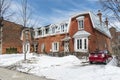 Old red stone house