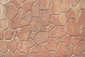 Old red stone wall background texture Royalty Free Stock Photo