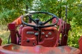 old red tractor Royalty Free Stock Photo