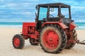 Old red tractor Royalty Free Stock Photo