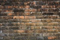 A Old red white black brick wall. Rough surface texture. dirty brick wall. Royalty Free Stock Photo