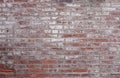 Old red and white brick wall texture background Royalty Free Stock Photo