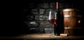 Old red wine Royalty Free Stock Photo