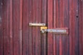 Old red wooden door Royalty Free Stock Photo