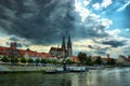 Old Regensburg ,Bavaria,Germany,Unesco heritage Royalty Free Stock Photo