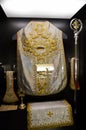 Old religious costumes and symbolic objects