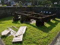 old Remaining ruins in Kowloon wallet city park historical site and park in hongkong Kowloon