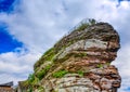 Old remainings of Chateau de Fleckenstein in eastern France