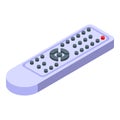 Old remote control icon isometric vector. Retro device Royalty Free Stock Photo