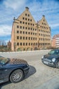 Old renaissance building of granaries on Granary Island in Gdansk, Poland.