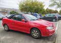 Old Renault Megane 1.4 I convertible small family car