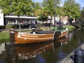 Old renovated ship in the canal of Papenburg, Germany