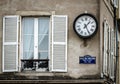 Old but renovated windows in historical part of Bruxelles Royalty Free Stock Photo