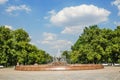 Old Repinskiy fountain in the Bolotnaya ploshchad, Moscow Royalty Free Stock Photo