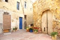 Old residential area of valetta malta Royalty Free Stock Photo