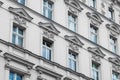 Old residential building facade - restored facade Royalty Free Stock Photo