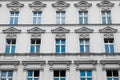 Old residential building facade - restored facade Royalty Free Stock Photo