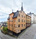 Old residential building in a historic area in Stockholm