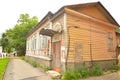 Old residential wooden building.