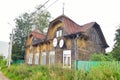 Old residential wooden building.