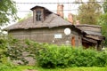 Old residential wooden building.