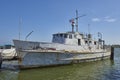 The Old Resilience Minesweeper moored up in Rockport Marina, Texas. Royalty Free Stock Photo