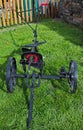 Old restaurated farm equipment cart Royalty Free Stock Photo