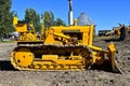 Old restored International bulldozer