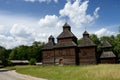 Old Resurrection wooden church from Poltavshina region ,Ukraine