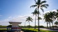 Old retired lifeguard tower Miami Beach Ocean Drive Royalty Free Stock Photo