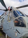 Old retired sea helicopter RAF Royalty Free Stock Photo