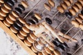 Old retro abacus on background Royalty Free Stock Photo