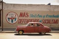 Old retro american car on street in Havana Cuba