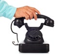 Old retro bakelite telephone Royalty Free Stock Photo