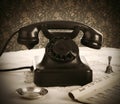 Old retro bakelite telephone Royalty Free Stock Photo