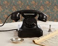 Old retro bakelite telephone Royalty Free Stock Photo