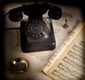 Old retro bakelite telephone Royalty Free Stock Photo