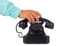 Old retro bakelite telephone Royalty Free Stock Photo