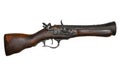 Old retro blunderbuss gun musket, isolate