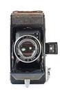 Old retro camera front view