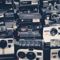 Old retro camera / vintage polaroid camera collection