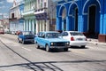 Old retro classic american cars in Havana,Cuba -3 Royalty Free Stock Photo